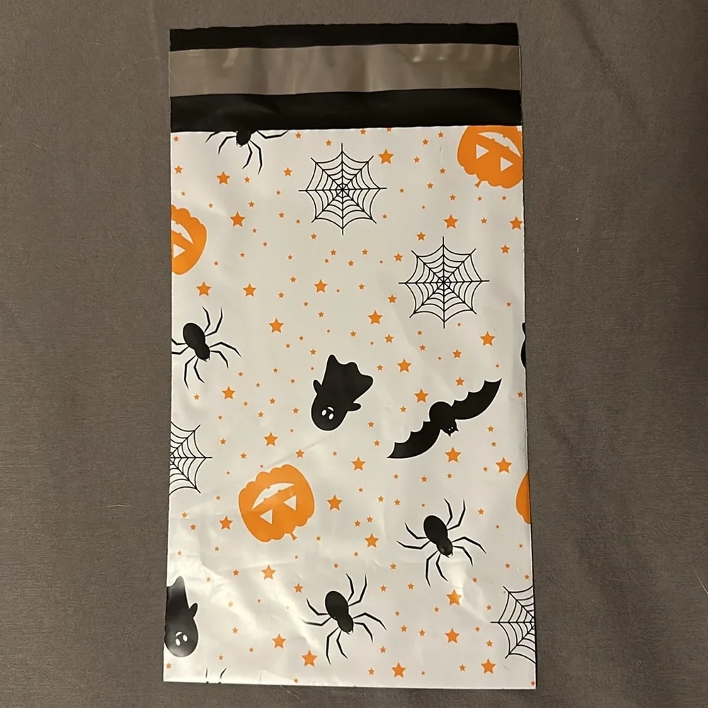 20 count 6x9 Halloween poly mailers bundle - plus mystery cards & stickers